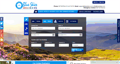 Desktop Screenshot of blueskiesholidays.com